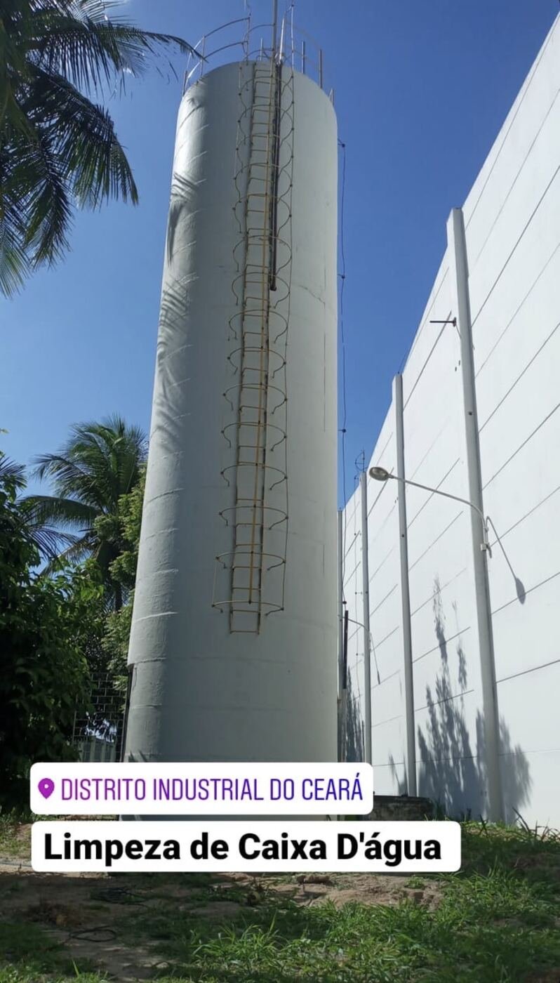 Reservatório elevado no Distrito Industrial do Ceará